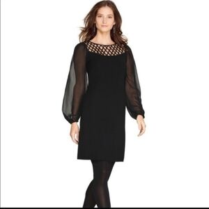 WHITE House Black Market | Crisscross Yoke Cocktail Dress